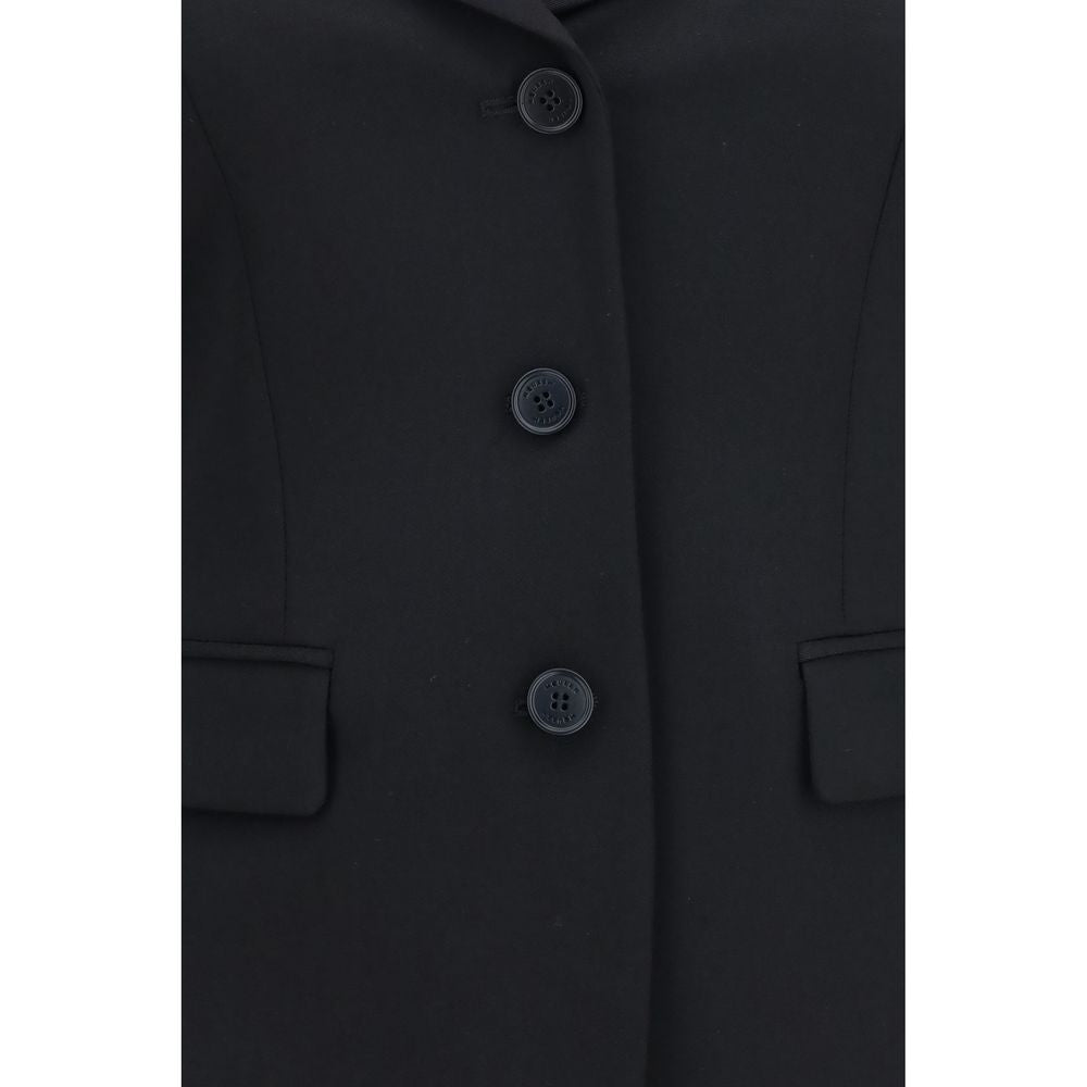 Black Wool Oves Aries Full-Length Jacket