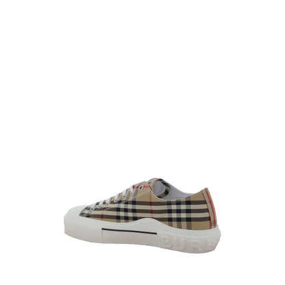 Brown Cotton Sneakers