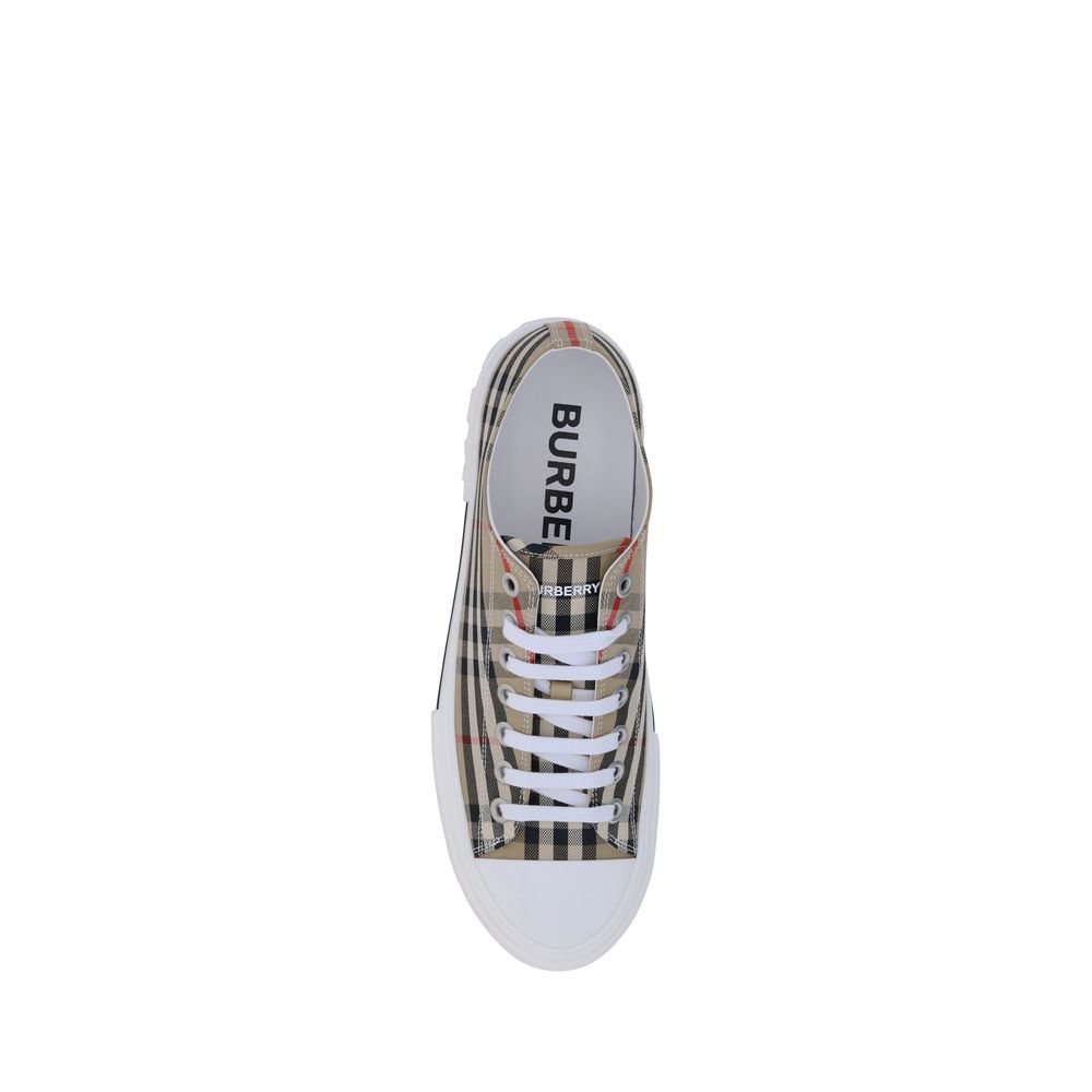 Brown Cotton Sneakers