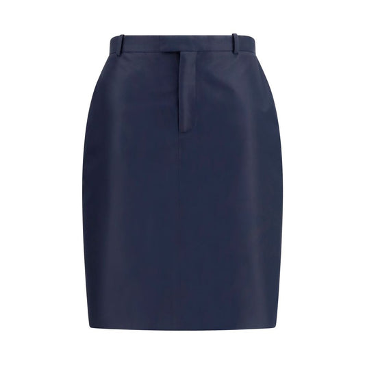 Blue Silk Skirt