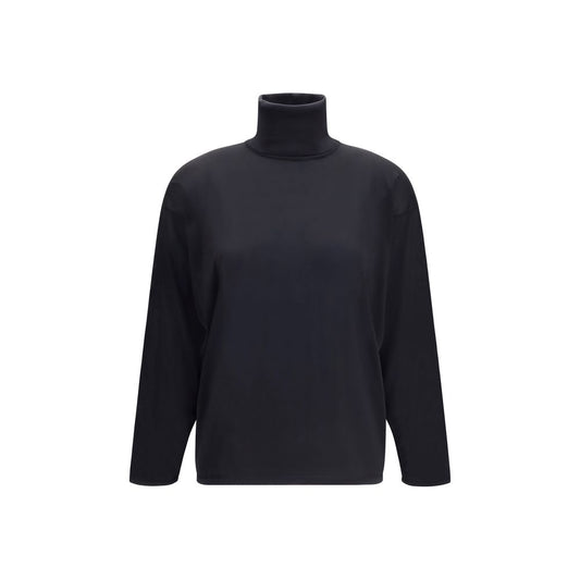 Black Silk Sweatshirt