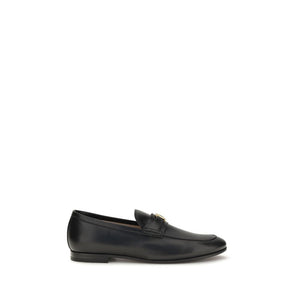 Black Calf Leather Bos Taurus Slip-On Loafers