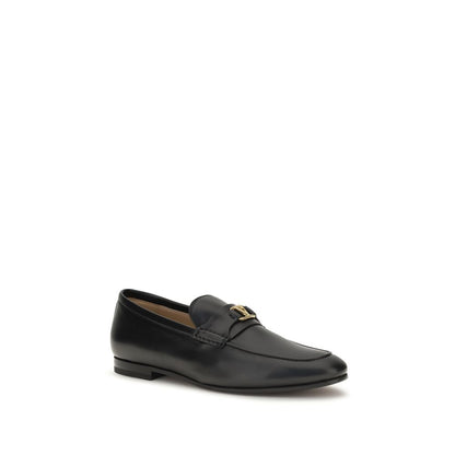 Black Calf Leather Bos Taurus Slip-On Loafers