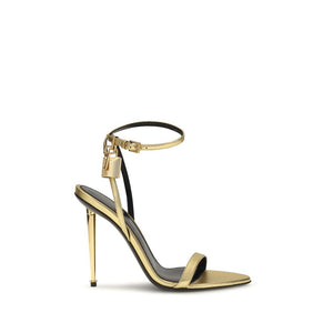 Gold Lamb Ovis Aries Aries Stiletto Heel Sandals