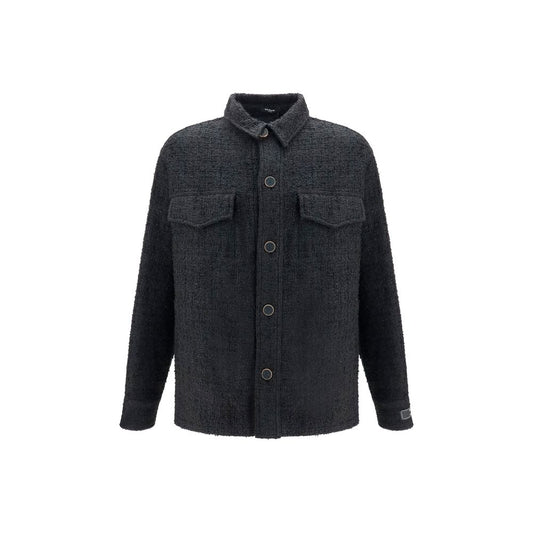 Black Cotton Shell Jacket
