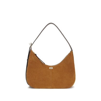 Brown Recycled Polyester Shoulder Bag
