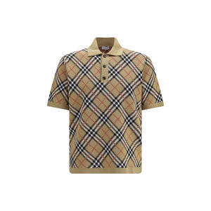 Beige Cotton Polo Shirt