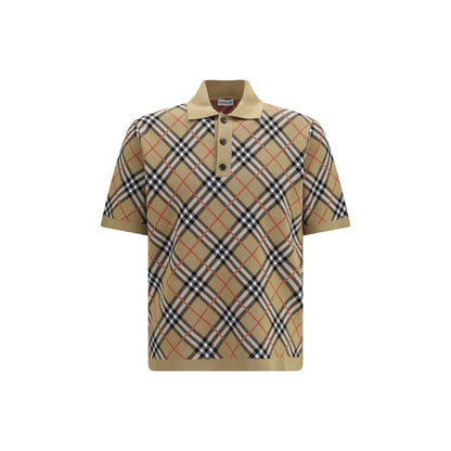 Beige Cotton Polo Shirt