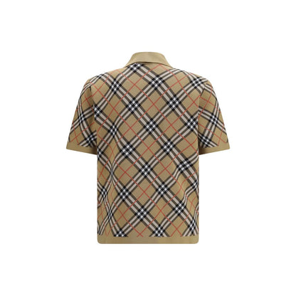 Beige Cotton Polo Shirt