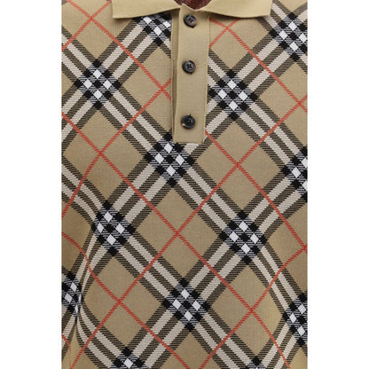 Beige Cotton Polo Shirt