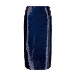 Blue Silk Midi Skirt