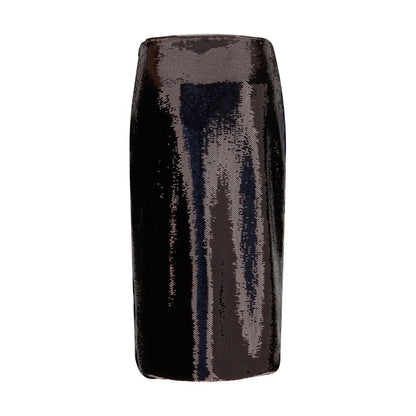 Blue Silk Midi Skirt