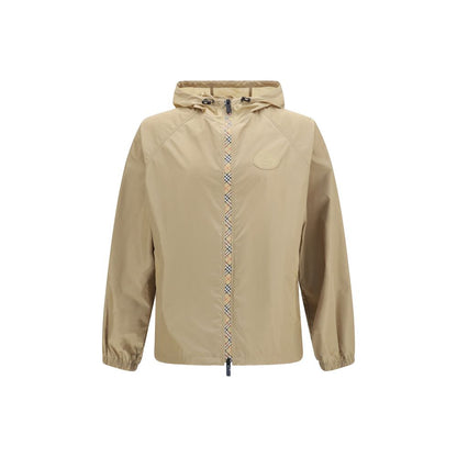 Beige Nylon Shell Jacket