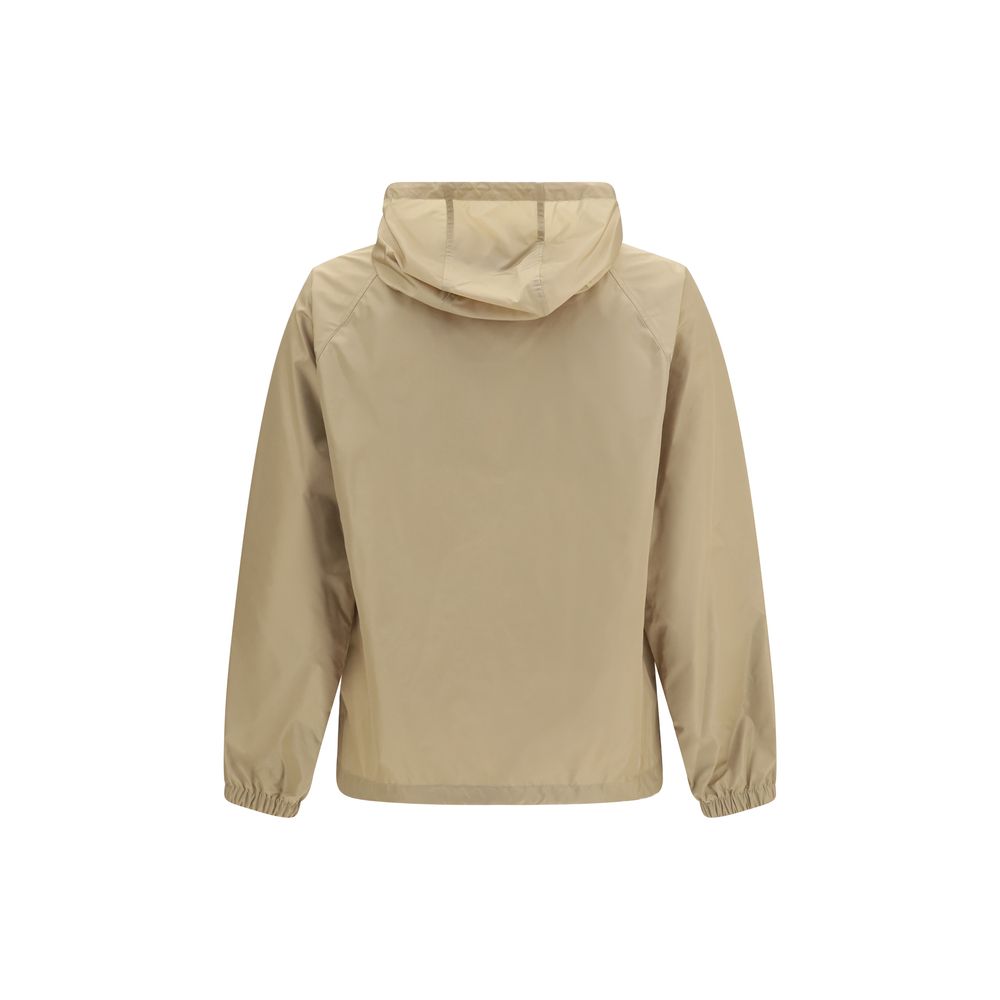 Beige Nylon Shell Jacket