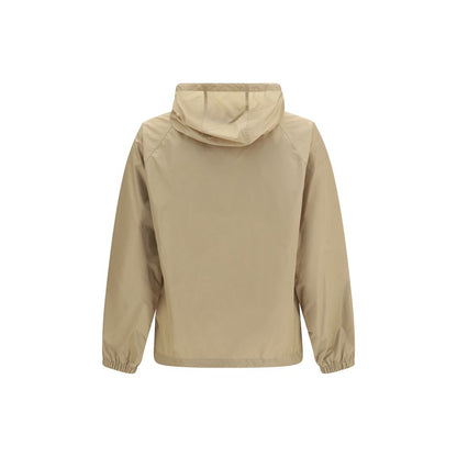 Beige Nylon Shell Jacket