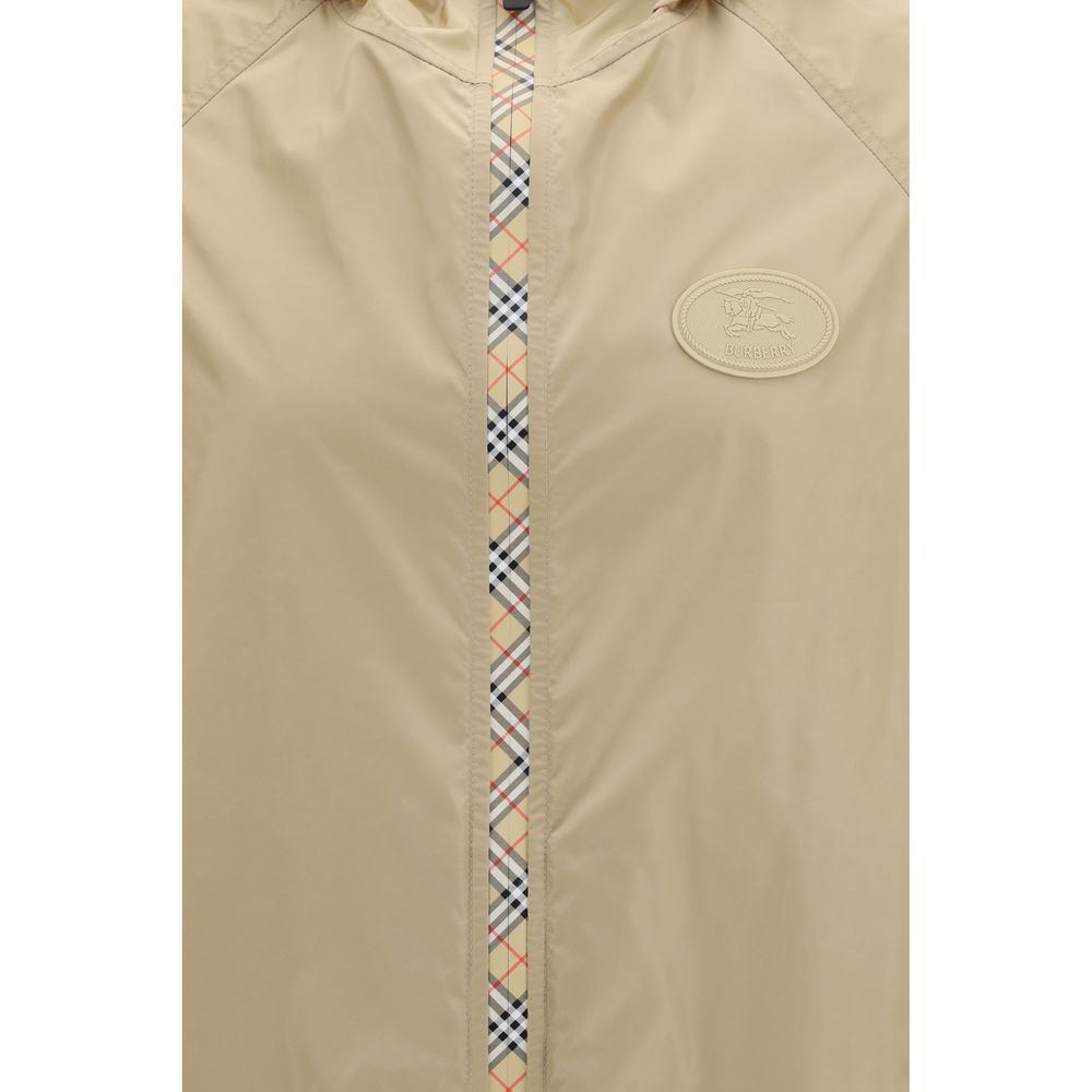Beige Nylon Shell Jacket