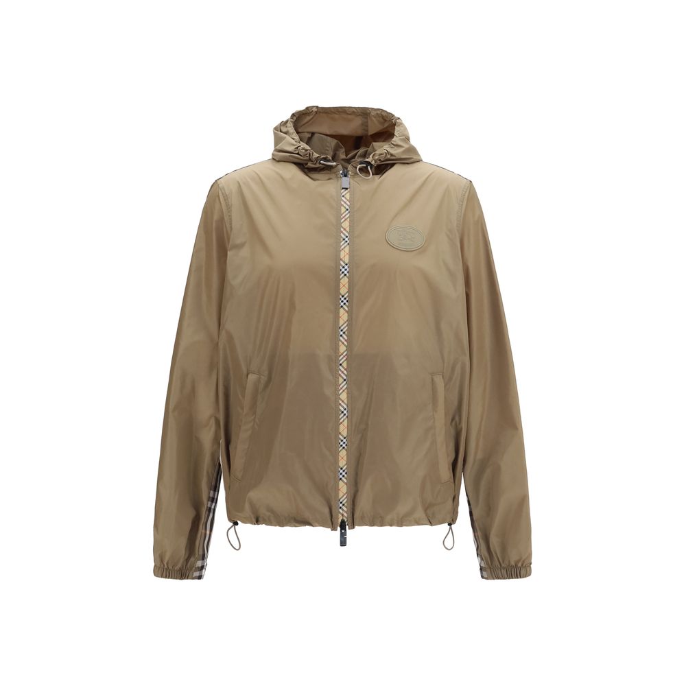 Brown Nylon Shell Jacket