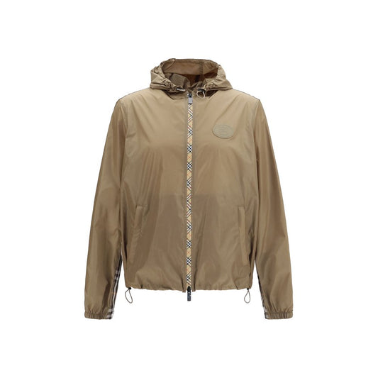 Brown Nylon Shell Jacket