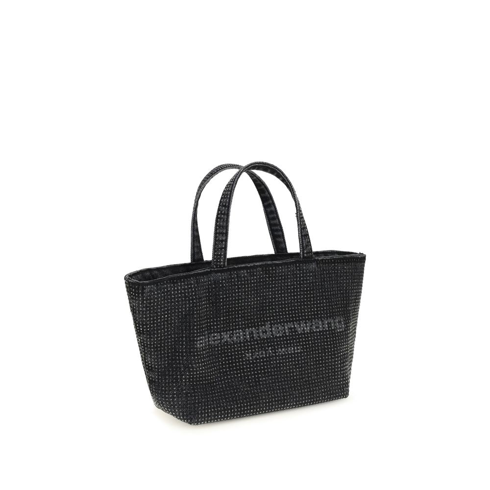 Gray Cotton Shoulder Bag