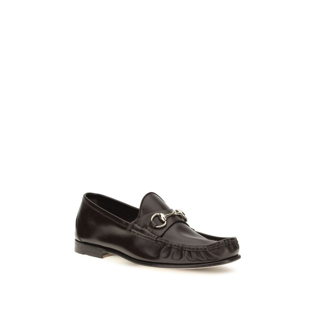 Brown Calf Leather Bos Taurus Slip-On Loafers