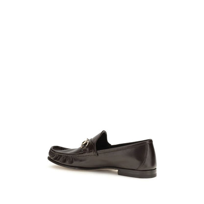Brown Calf Leather Bos Taurus Slip-On Loafers