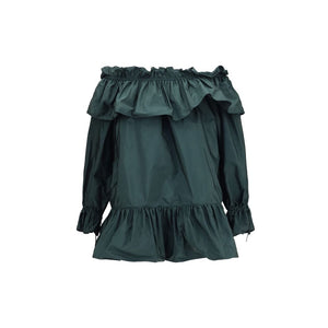 Bicolor Polyamide Casual Dress