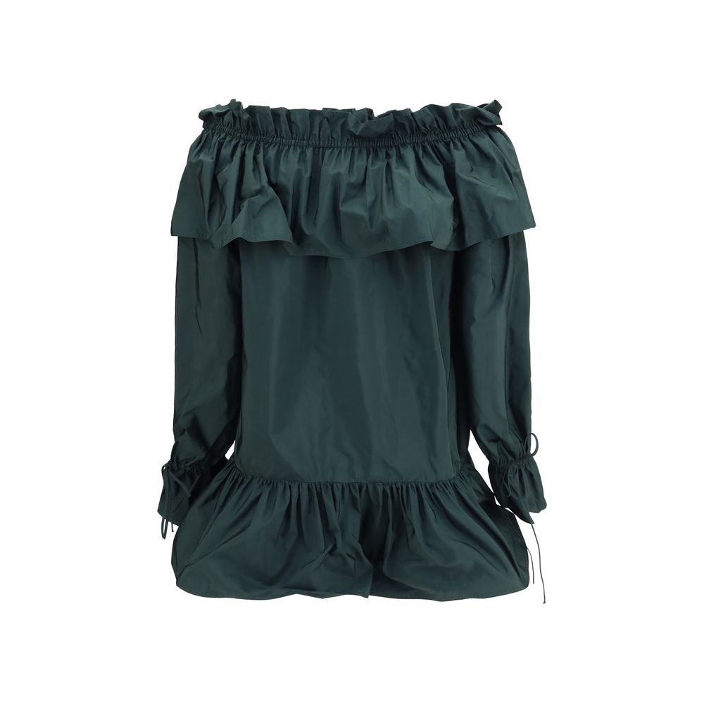 Bicolor Polyamide Casual Dress