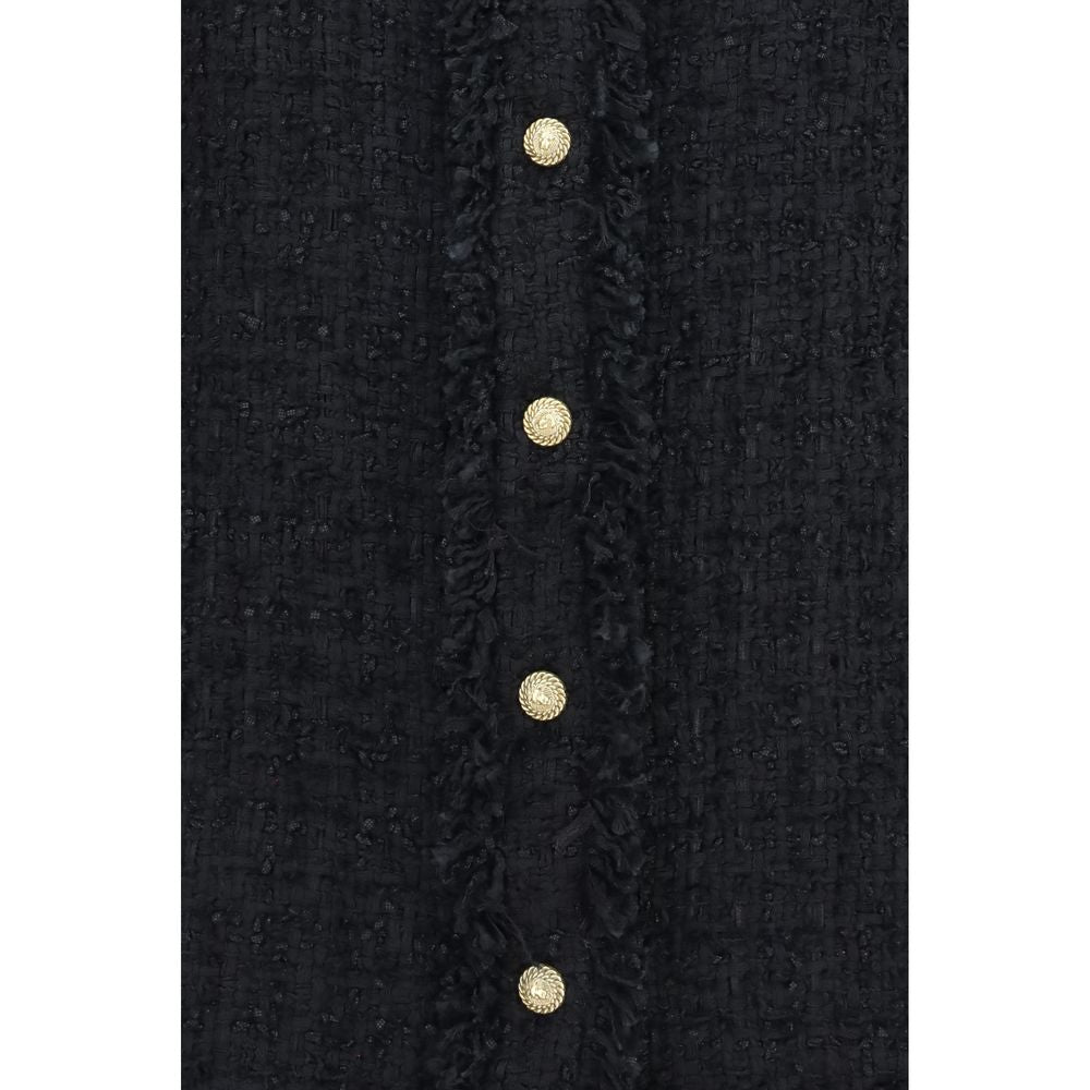 Black Polyamide Pattern Shirt