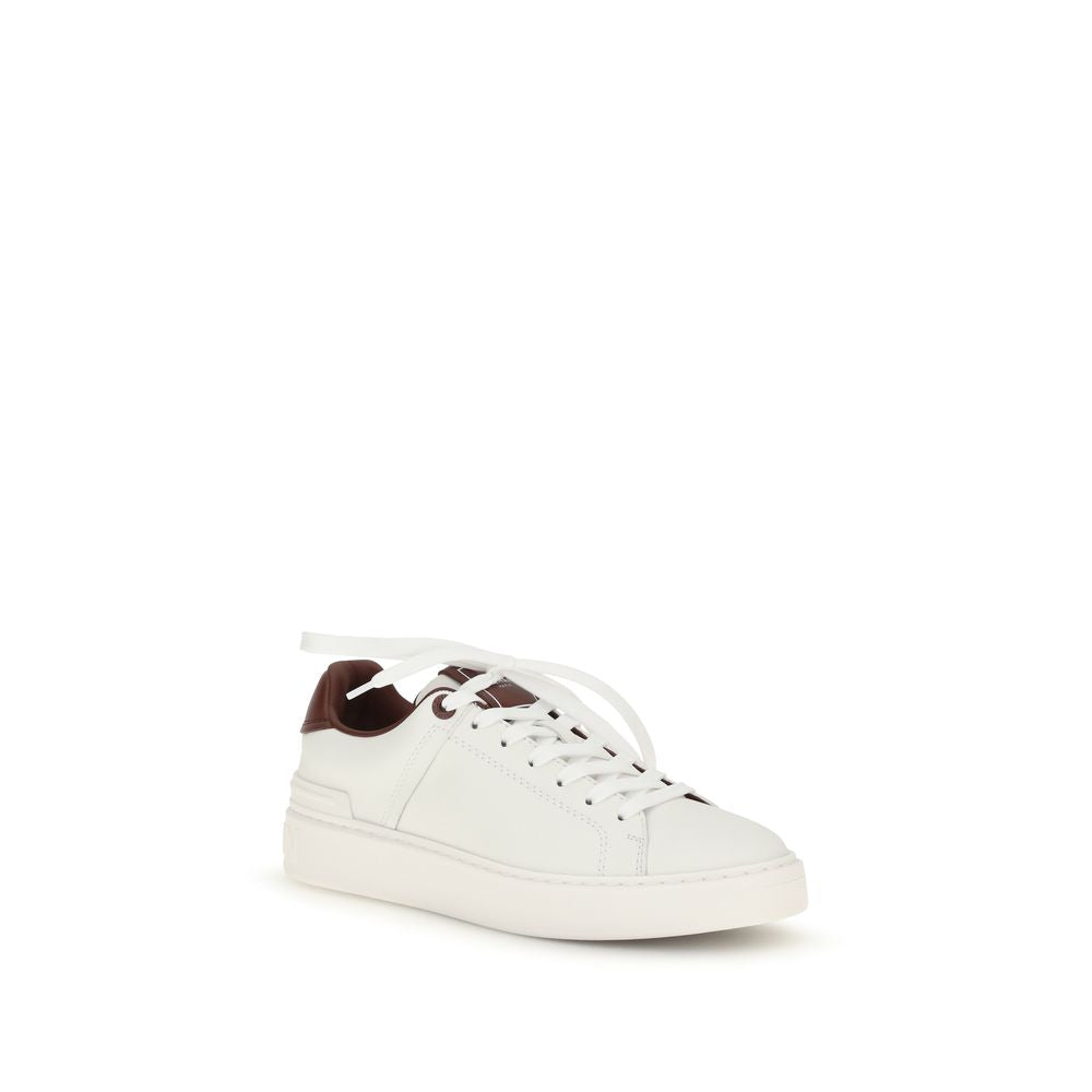 White Calf Leather Bos Taurus Athletic Sneakers