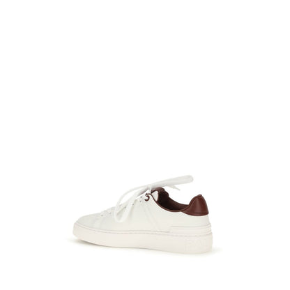 White Calf Leather Bos Taurus Athletic Sneakers