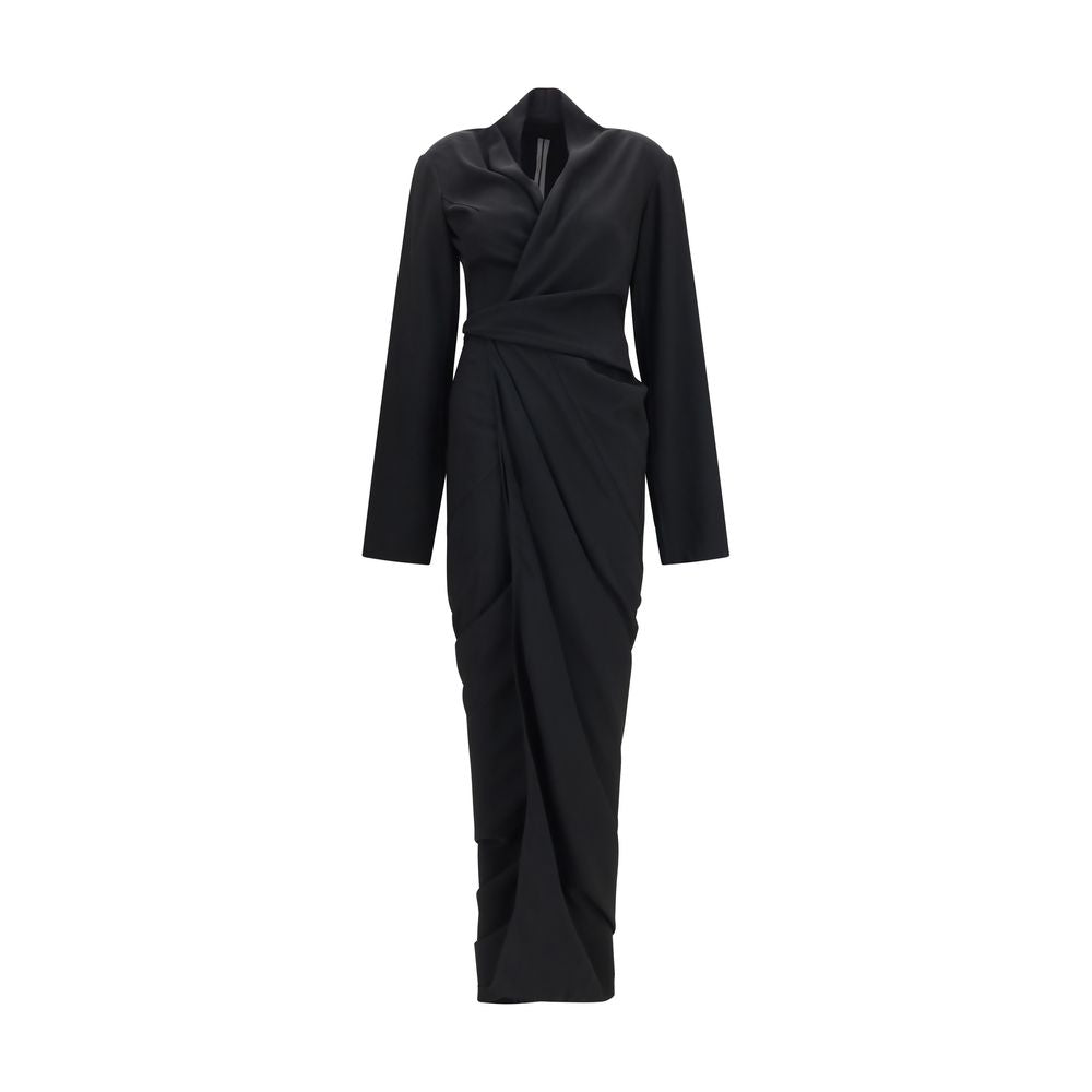Black Viscose Casual Dress
