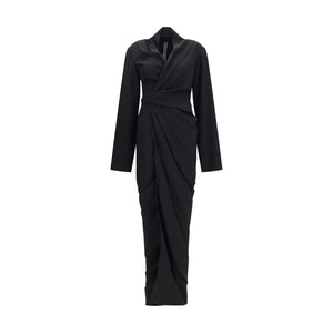 Black Viscose Casual Dress