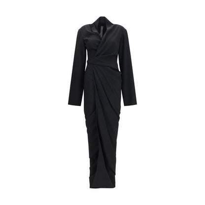 Black Viscose Casual Dress