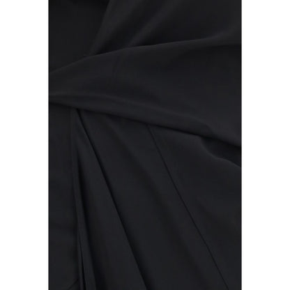 Black Viscose Casual Dress