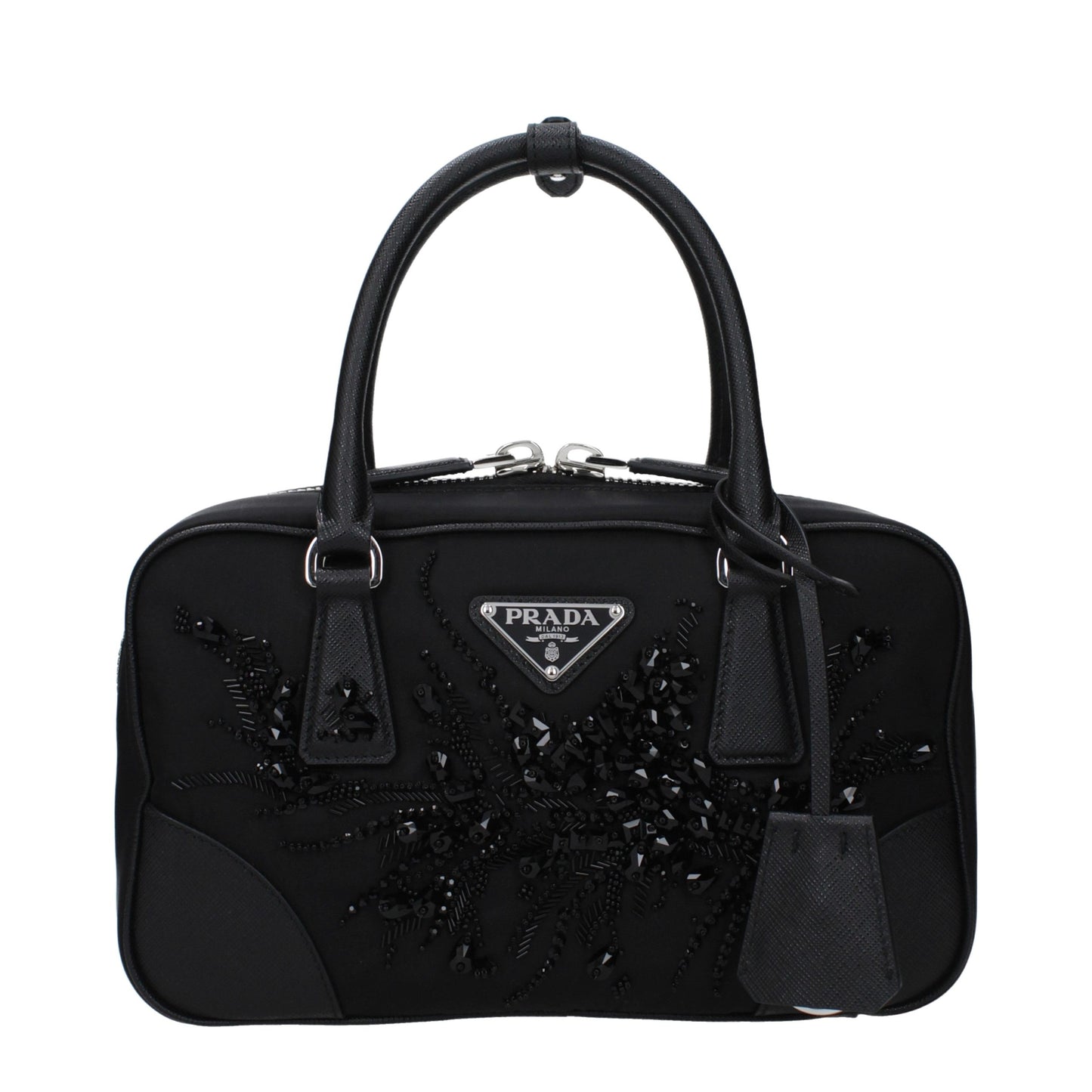 Black Fabric Handbag