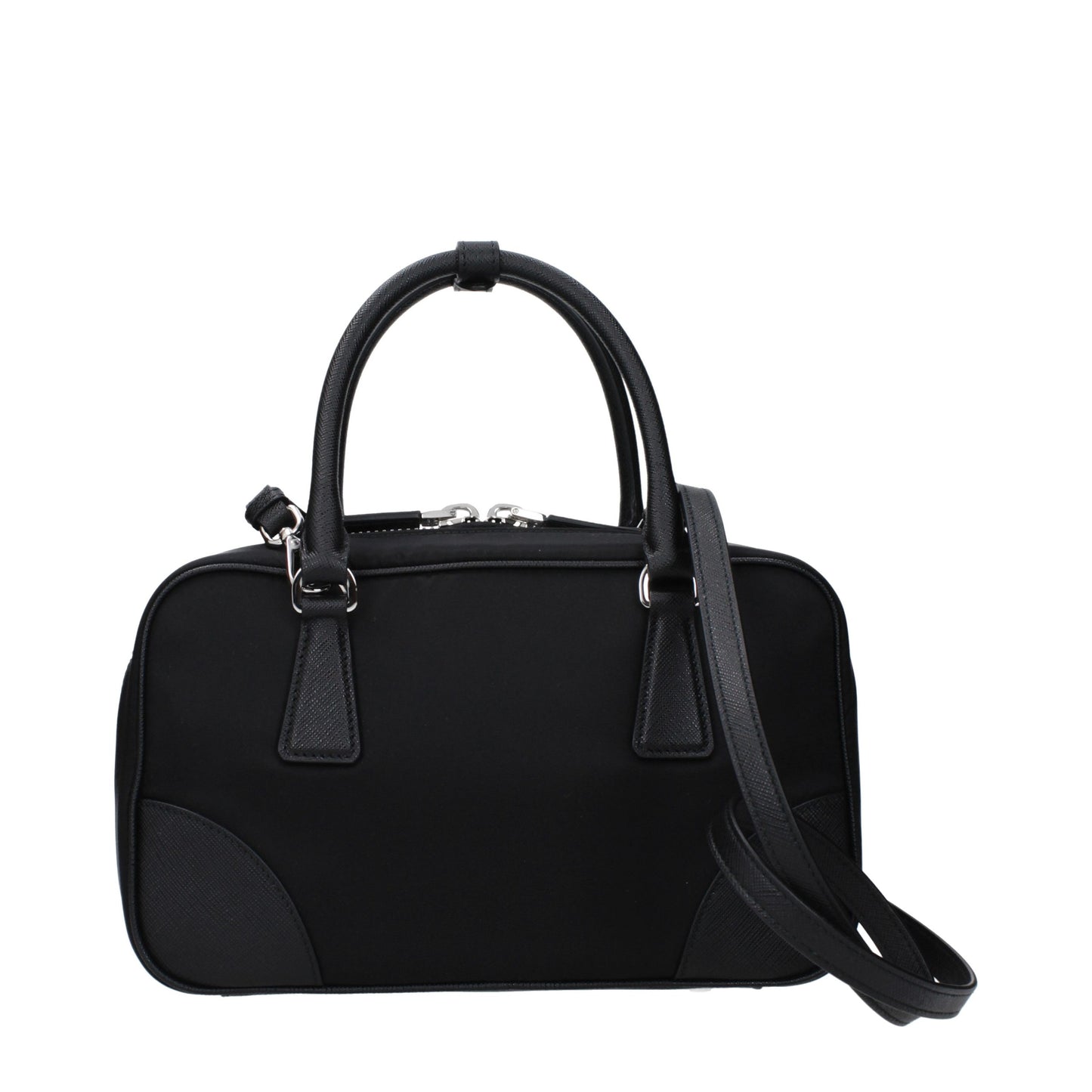 Black Fabric Handbag