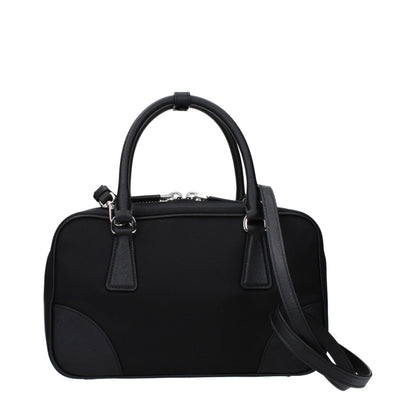 Black Fabric Handbag
