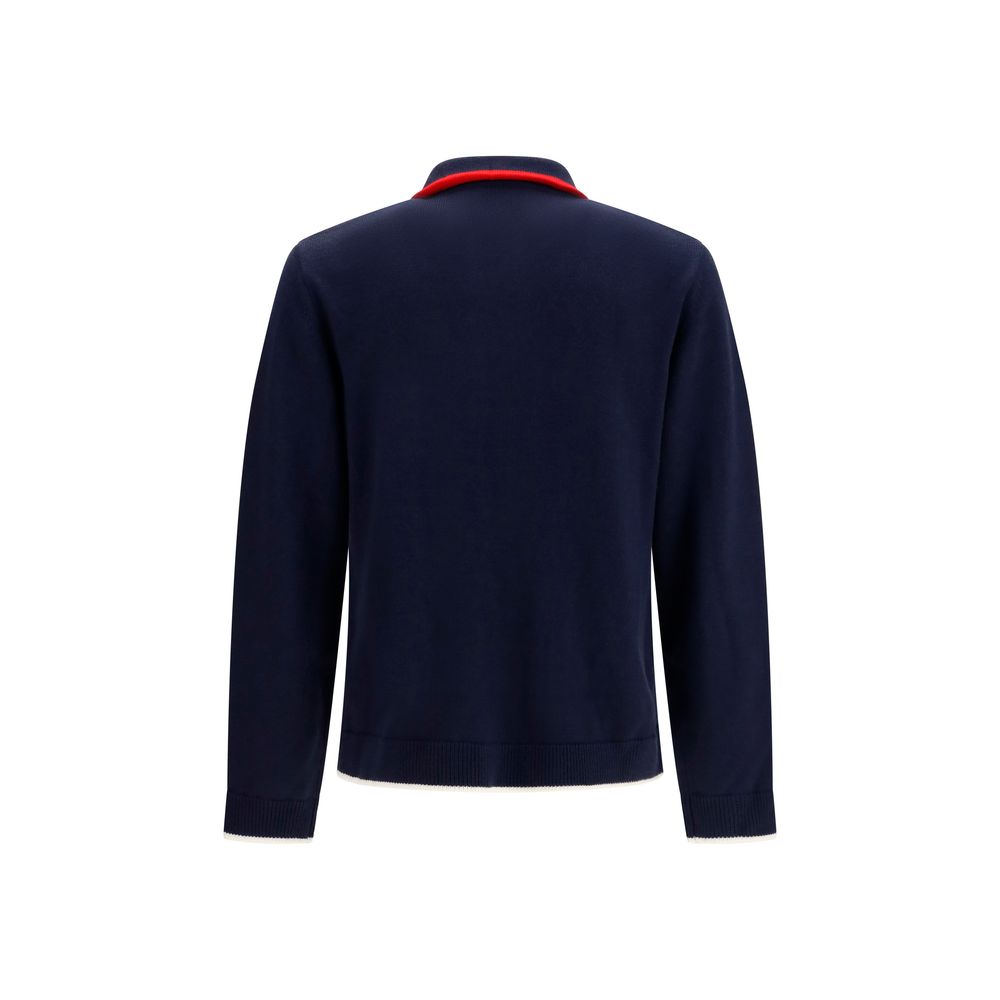 Blue Wool Oves Aries Full-Length Jacket