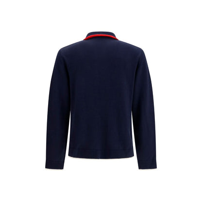 Blue Wool Oves Aries Full-Length Jacket