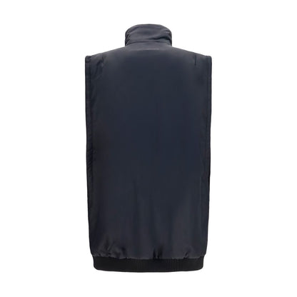 Black Polyamide Sleeveless Jacket