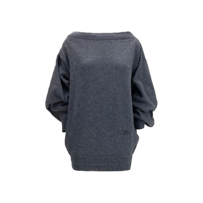 Gray Wool Oves Aries Casual Dress