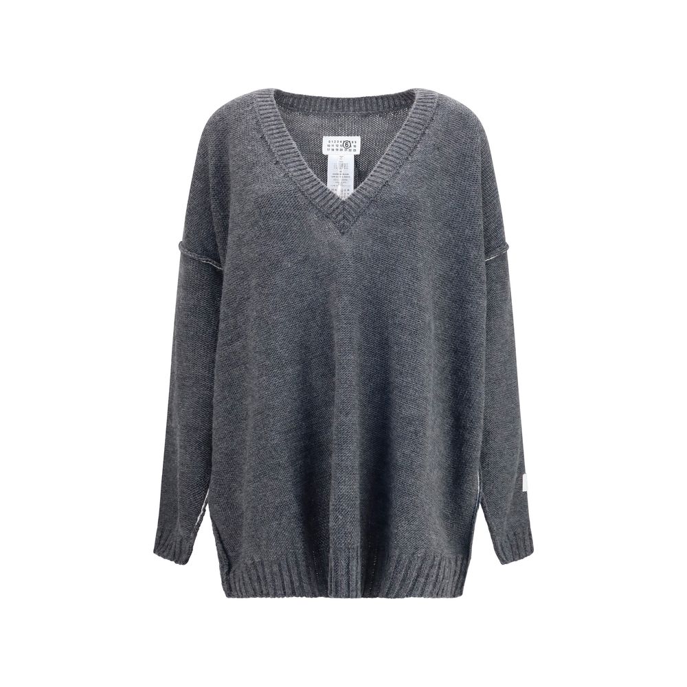 Gray Marabou Sweatshirt