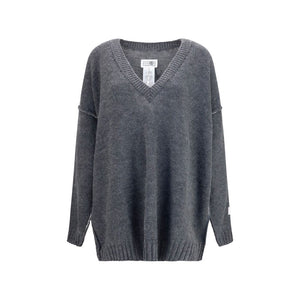 Gray Marabou Sweatshirt