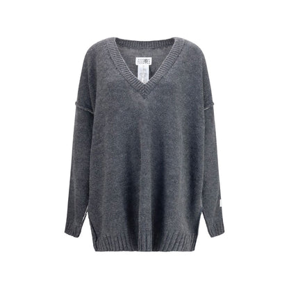 Gray Marabou Sweatshirt