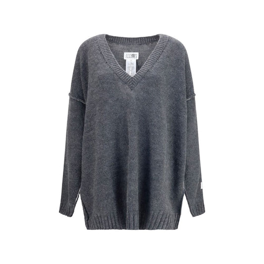 Gray Marabou Sweatshirt