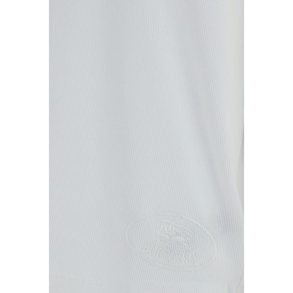 White Cotton Long Sleeve T-Shirt