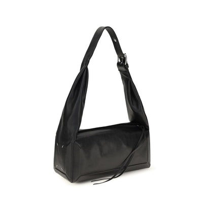 Black Leather Shoulder Bag
