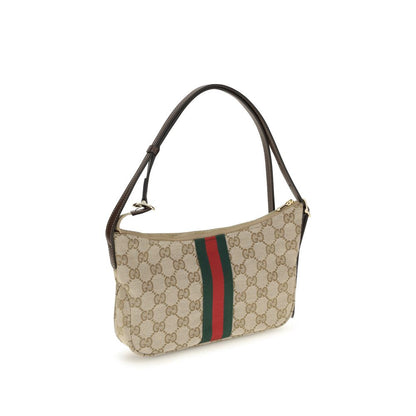 Beige Polyester Shoulder Bag