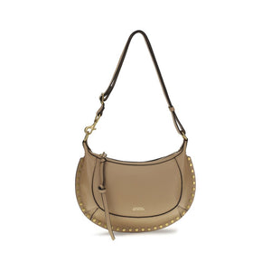Beige Calf Leather Bos Taurus Shoulder Bag