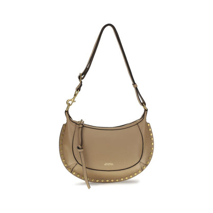 Beige Calf Leather Bos Taurus Shoulder Bag